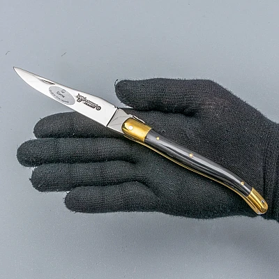 Laguiole en Aubrac Zakmes Hoorn Zwart 12 cm