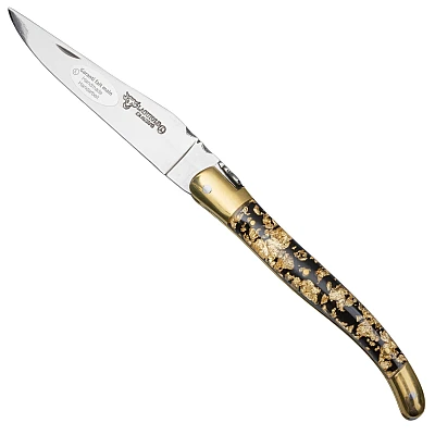 Laguiole en Aubrac Zakmes Gold Glitter Brass 12 cm