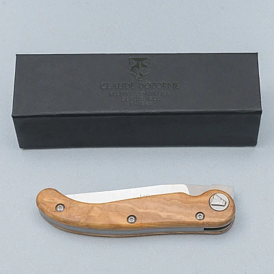 Claude Dozorme Baoudeur Zakmes Olijfhout