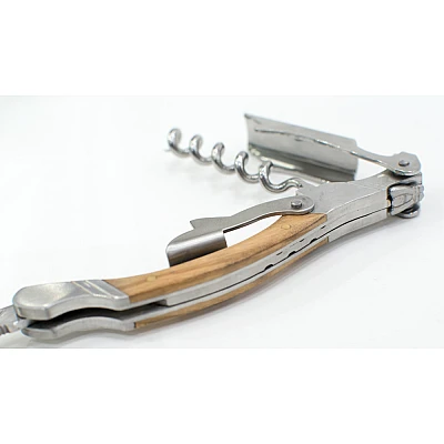 Laguiole Style de Vie Champagne saber + Waiter's Knife Olive Wood