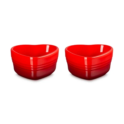 Le Creuset Ramekin Heart Bowls 2 Pieces 300 ml 