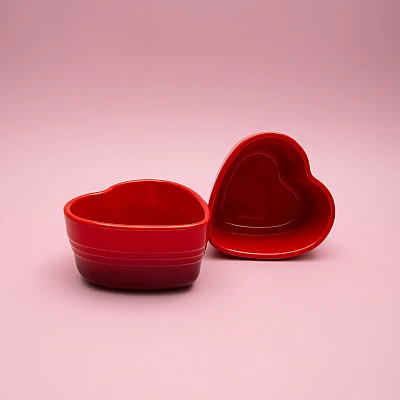 Le Creuset Ramekin Heart Bowls 2 Pieces 300 ml 