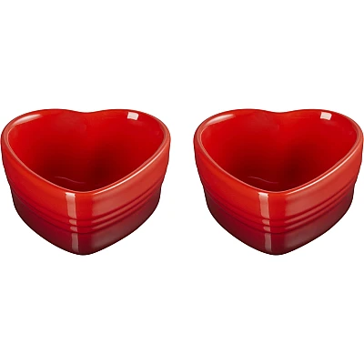 Le Creuset Ramekin Heart Bowls 2 Pieces 300 ml 