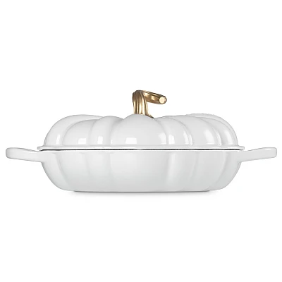Le Creuset Signature Campagnard Pompoen Wit 28 cm