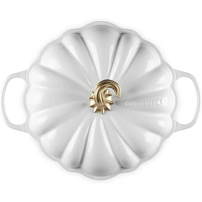 Le Creuset Signature Campagnard Pompoen Wit 28 cm