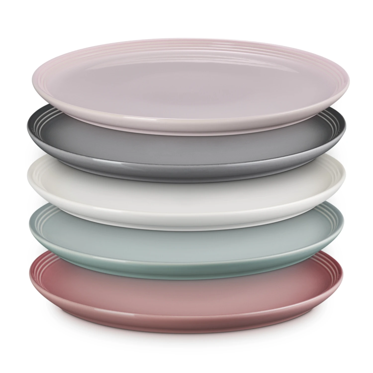【未使用】LE CREUSET Neo Round Plate set of 5 未使用】LE CREUSET Neo Round Plate set of 5 Neo Set of 5 Neo Round