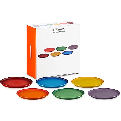 Le Creuset Dinerborden Coupe Collectie Rainbow 6 Kleuren (2025)