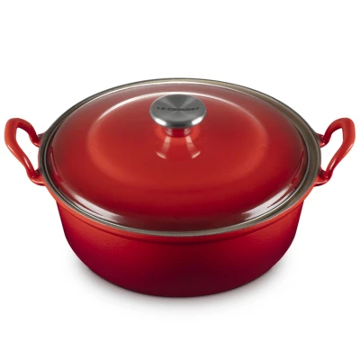 Le Creuset Signature Bräter 24 cm Kirsche Rot