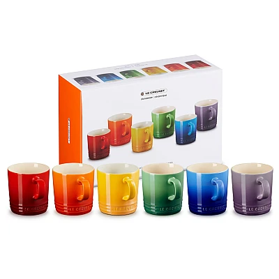 Le Creuset Mokken Rainbow 350 ml 6 Kleuren (2025)
