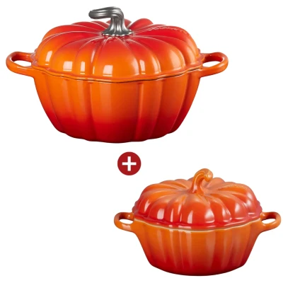 Le Creuset Pompoen Set Oranjerood
