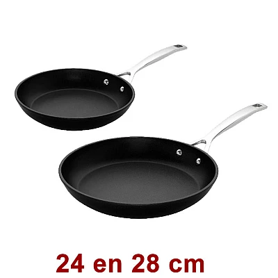 Le Creuset TNS Les Forgees koekenpannenset  24 + 28 cm