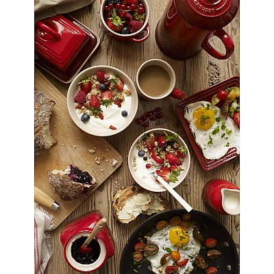 Le Creuset Butter dish cherry red