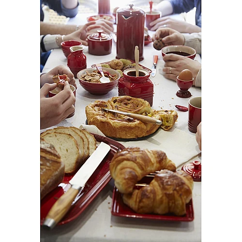 le creuset butter dish cherry red