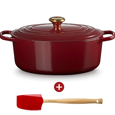 Le Creuset Signature Casserole Oval 29 cm Garnet 