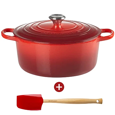 Le Creuset Signature Bräter 24 cm Kirsche Rot