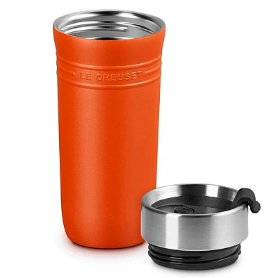 Le Creuset Thermosbeker On The Go Oranjerood 350 ml