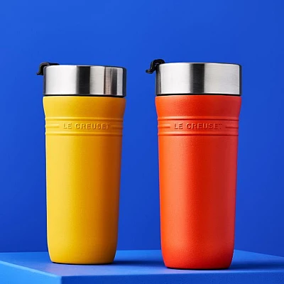 Le Creuset Thermosbeker On The Go Oranjerood 350 ml