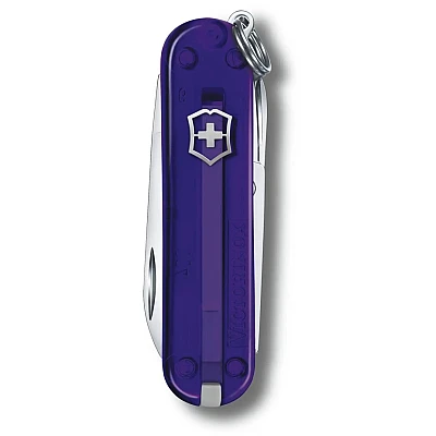 Victorinox Classic SD Transparant Persian Indigo Zakmes