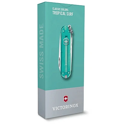 Victorinox Classic SD Transparant Tropical Surf Zakmes