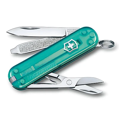 Victorinox Classic SD Transparant Tropical Surf Zakmes