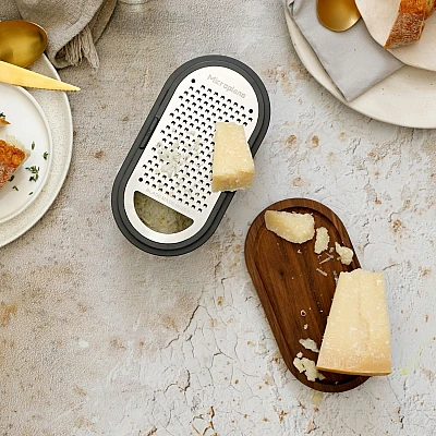 Microplane Container Rasp Antraciet/Walnoot