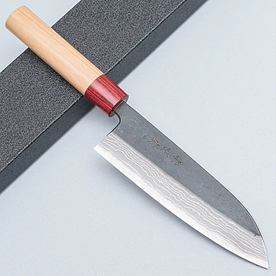 Muneishi Aogami 2 Iron Damast Santoku
