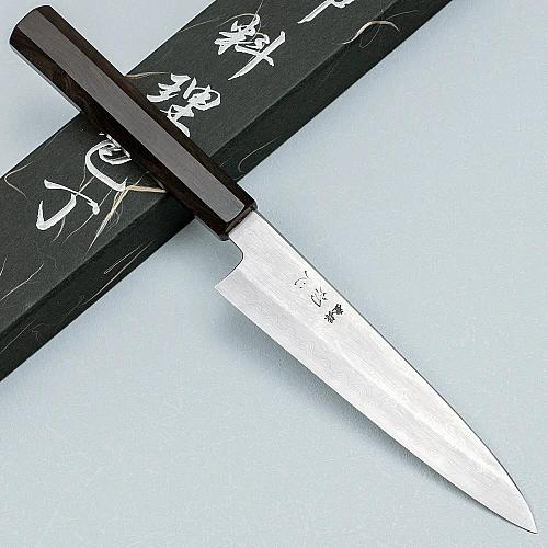 Nakagawa Satoshi Aogami #1 Damast Ebony Petty 15 cm