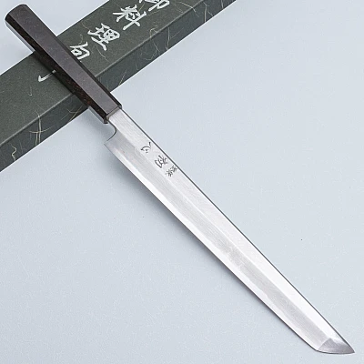 Nakagawa Satoshi Aogami Damast Ebony Sakimaru 27 cm