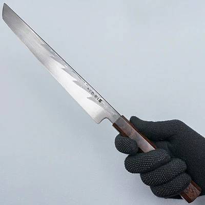 Nakagawa Satoshi Aogami Damast Ebony Sakimaru 27 cm