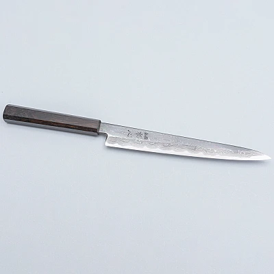 Nakagawa Satoshi Aogami Damast Ebony Sujihiki 24 cm