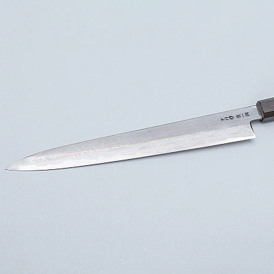 Nakagawa Satoshi Aogami Damast Ebony Sujihiki 27 cm