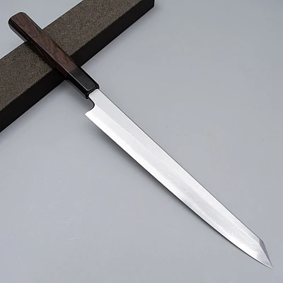 Nakagawa Satoshi Aogami Damast Kiritsuke Yanagiba 27 cm