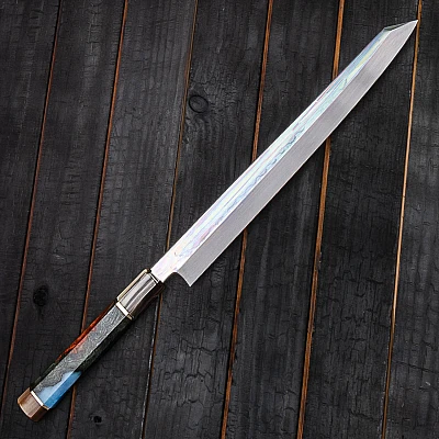 Nakagawa Satoshi Honyaki Kiritsuke Yanagiba 30 cm