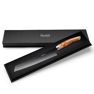 Nesmuk Janus Broodmes 27 cm Olijfhout