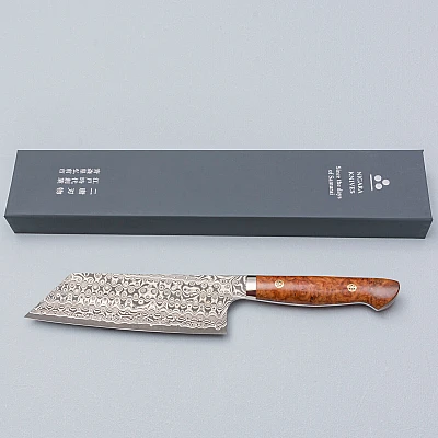 Nigara SG2 Damast Premium Karin Nakiri 18 cm