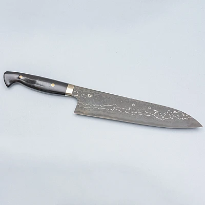 Nigara Kagetora Aogami #2 + Shirogami #2 Western Gyuto 24 cm