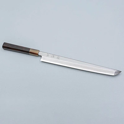 Nakagawa Satoshi Aogami Damast Ebony White Sakimaru 27 cm