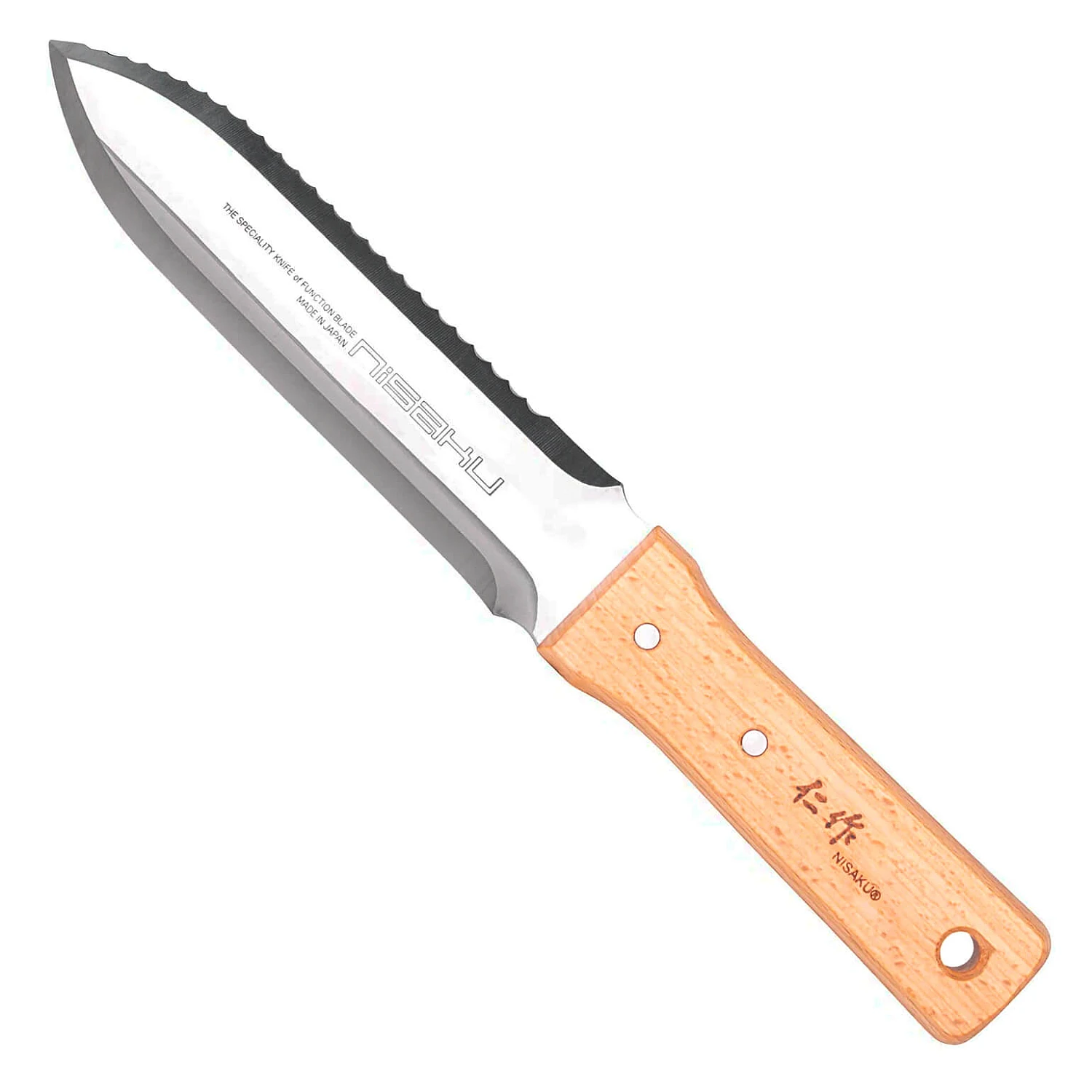 Nisaku Hori Hori Namibagata Garden Knife 18.5 cm | Knivesworld.eu