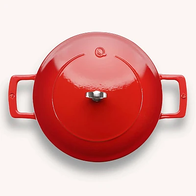 Olavson Gusseisen Kasserolle Kirsche Rot 24 cm