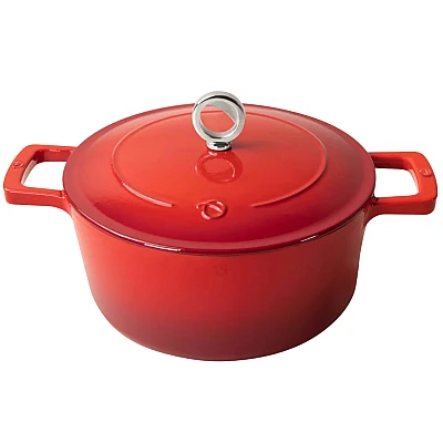 Olavson Gusseisen Kasserolle Kirsche Rot 24 cm