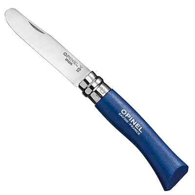 Opinel Zakmes Afgerond no. 7 Roestvrij Blauw
