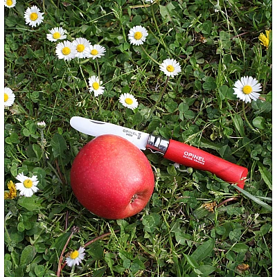 Opinel Zakmes Afgerond no. 7 Roestvrij Rood