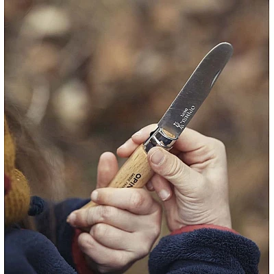 Opinel Zakmes Afgerond no. 7 Roestvrij