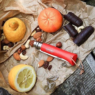 Opinel Zakmes no. 8 Roestvrij Rood