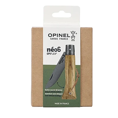 Opinel Optiflex Zakmes Afgerond no. 6 Roestvrij Eikenhout