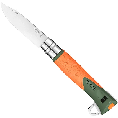 Opinel Explore no. 12 Oranje/Groen Met Teek Tool 
