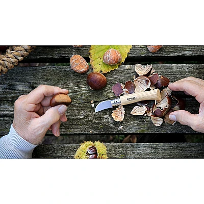 Opinel Zakmes No. 7 Roestvrij Kastanje/Knoflook