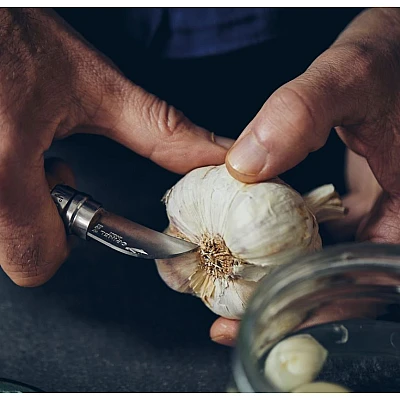 Opinel Zakmes No. 7 Roestvrij Kastanje/Knoflook