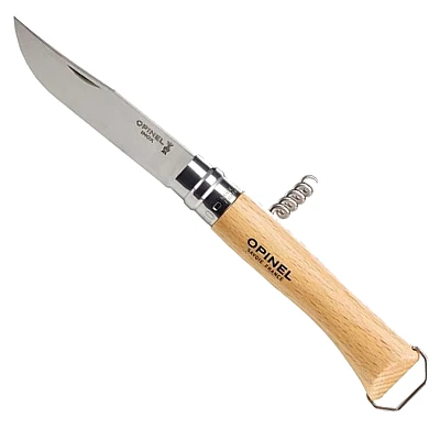 Opinel Zakmes no. 10 Roestvrij met Kurkentrekker + Flesopener