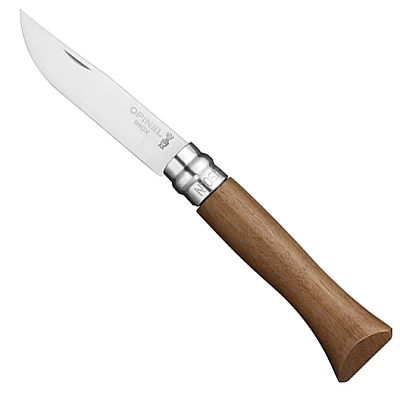 Opinel Zakmes no. 6 Walnoothout Roestvrij